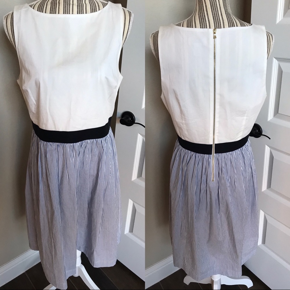 LOFT Blue & White Dress